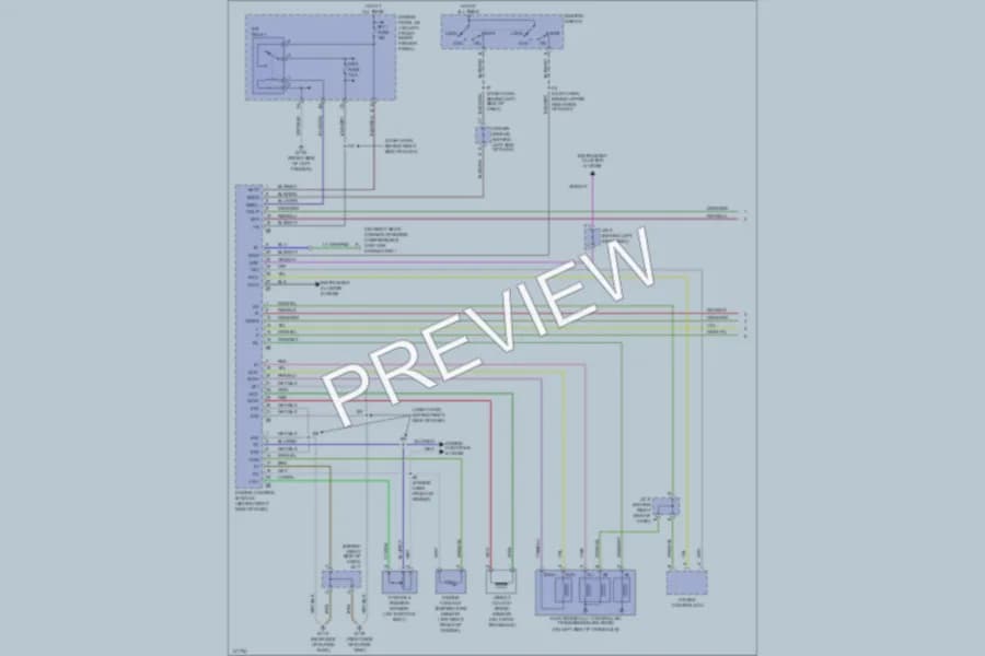 2000 Toyota Avalon Transmission wiring diagram preview
