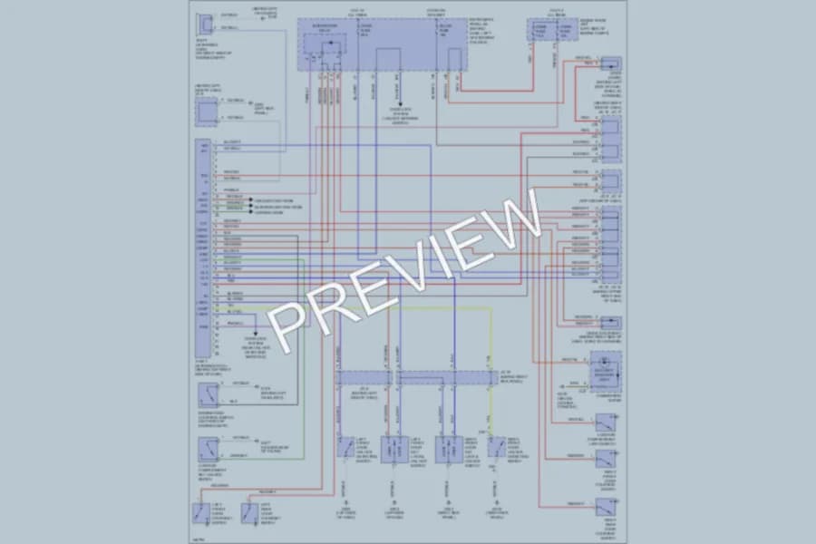 2000 Toyota Camry Anti Theft wiring diagram preview