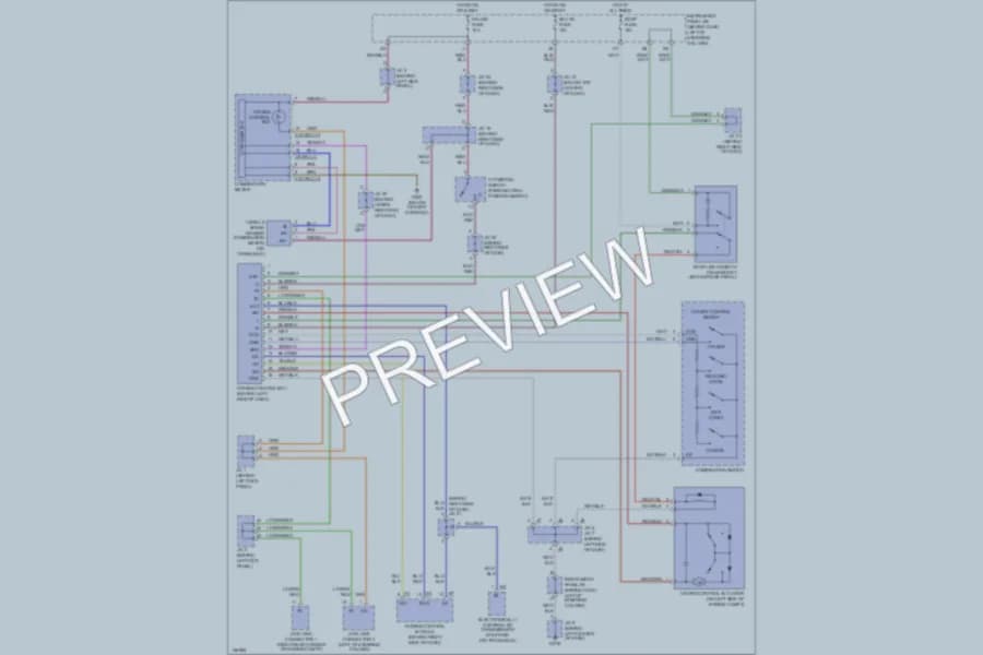 2000 Toyota Camry Cruise Control wiring diagram preview