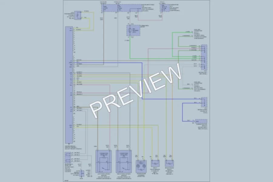 2000 Toyota Camry Supplemental Restraints wiring diagram preview