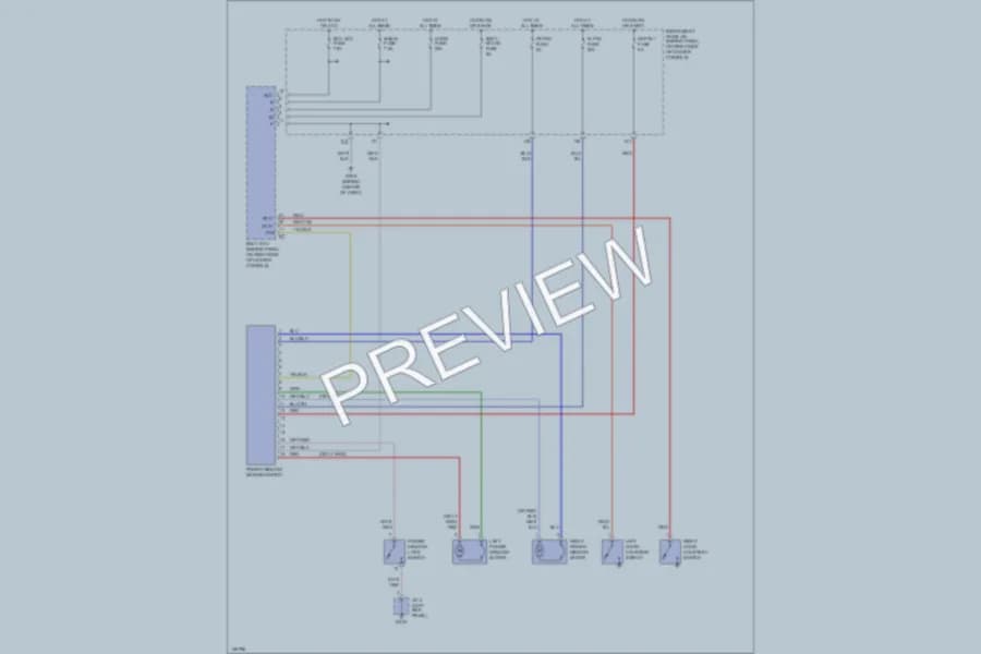 2000 Toyota Celica Power Windows wiring diagram preview