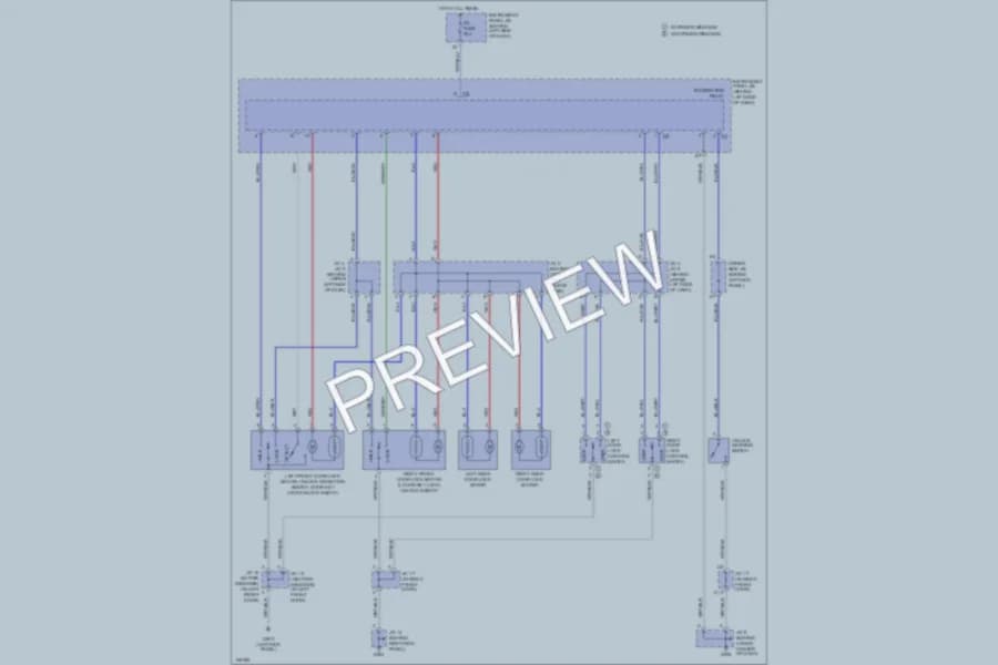 2000 Toyota Corolla Power Door Locks wiring diagram preview