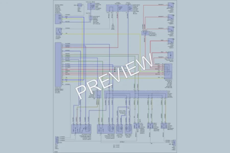 2000 Toyota Echo Power Door Locks wiring diagram preview