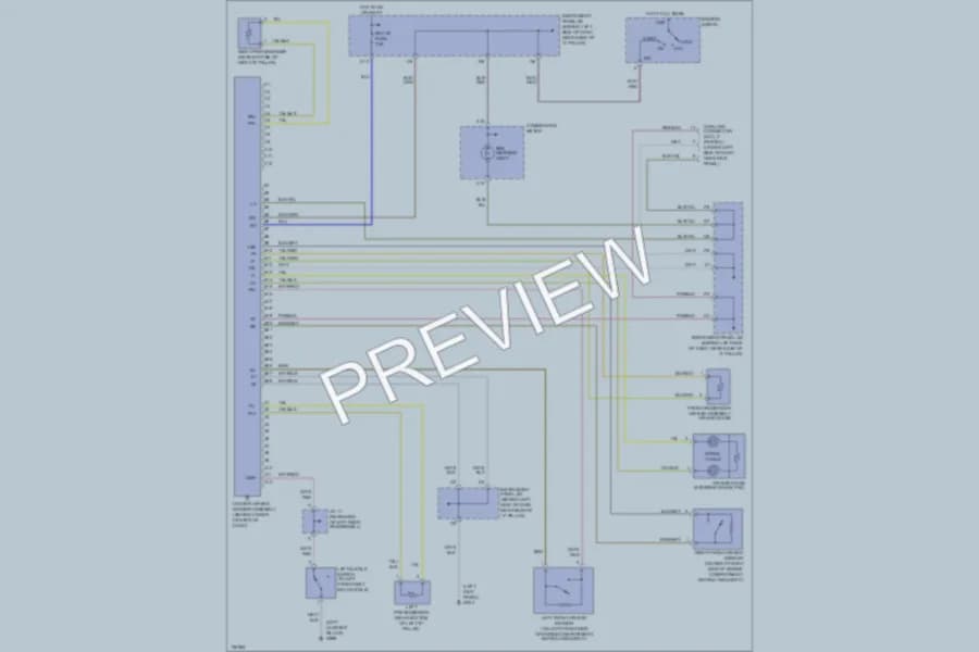 2000 Toyota Echo Supplemental Restraints wiring diagram preview