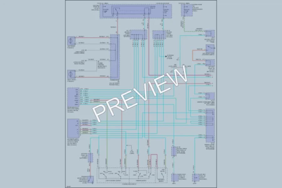 2000 Toyota LandCruiser Headlights wiring diagram preview