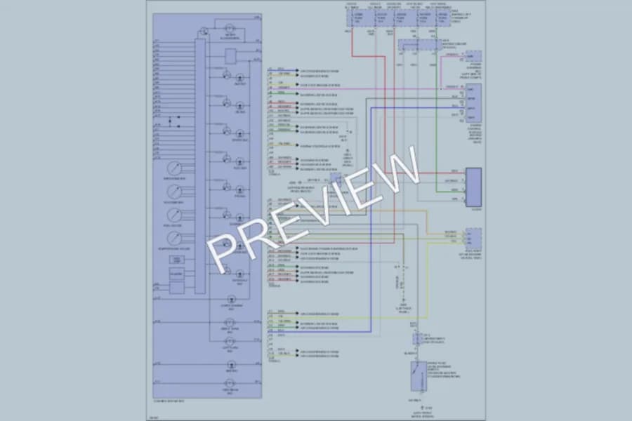 2000 Toyota MR2Spyder Instrument Cluster wiring diagram preview