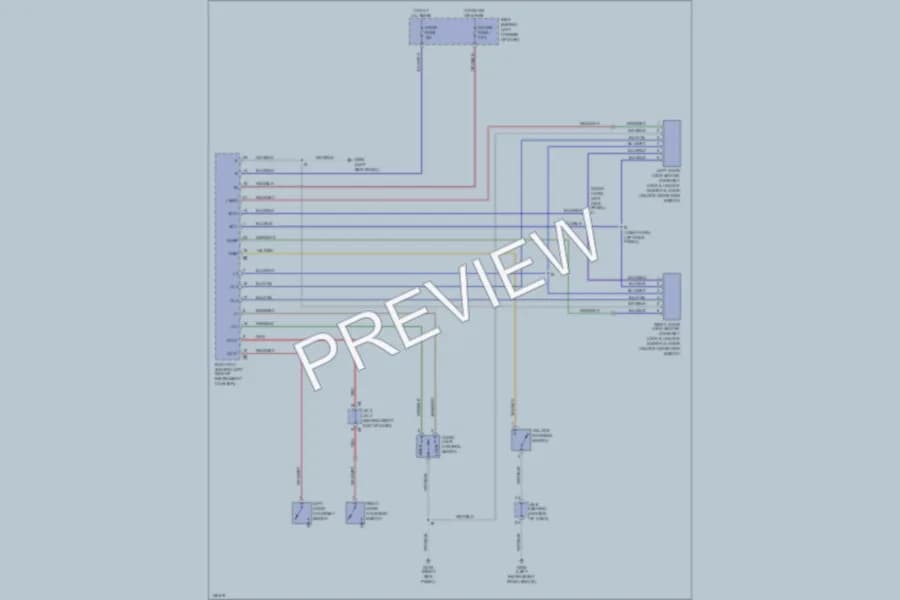 2000 Toyota MR2Spyder Power Door Locks wiring diagram preview