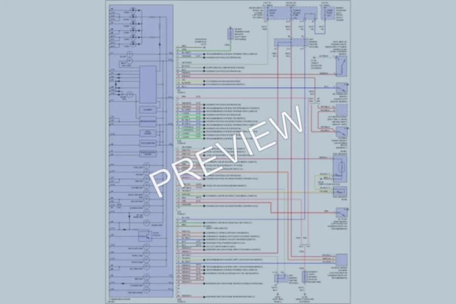 2000 Toyota RAV4 Instrument Cluster wiring diagram preview