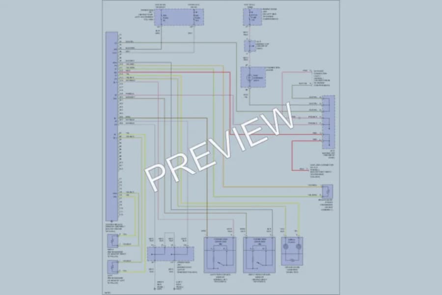 2000 Toyota Sienna Supplemental Restraints wiring diagram preview