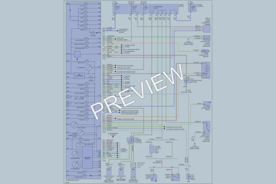2000 Toyota Tundra Instrument Cluster wiring diagram preview