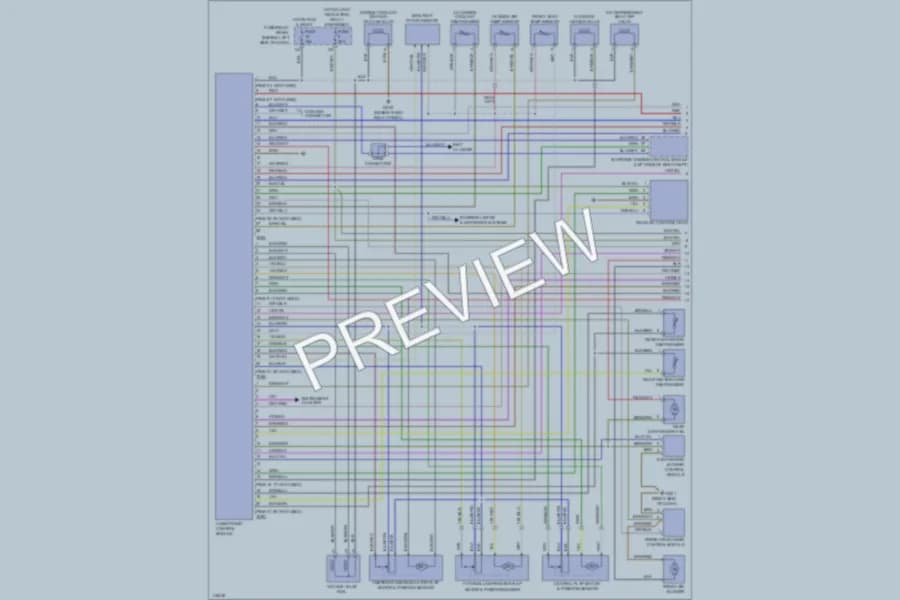 2000 Volkswagen EuroVan Air Conditioning wiring diagram preview