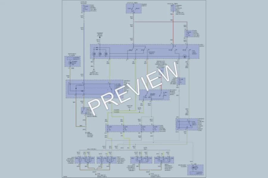 2000 Volkswagen Golf Headlights wiring diagram preview