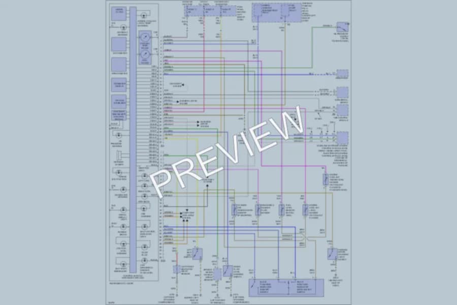 2000 Volkswagen Golf Instrument Cluster wiring diagram preview