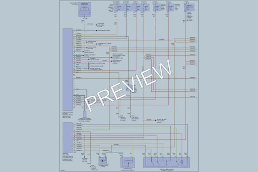 2000 Volkswagen Jetta Anti Theft wiring diagram preview