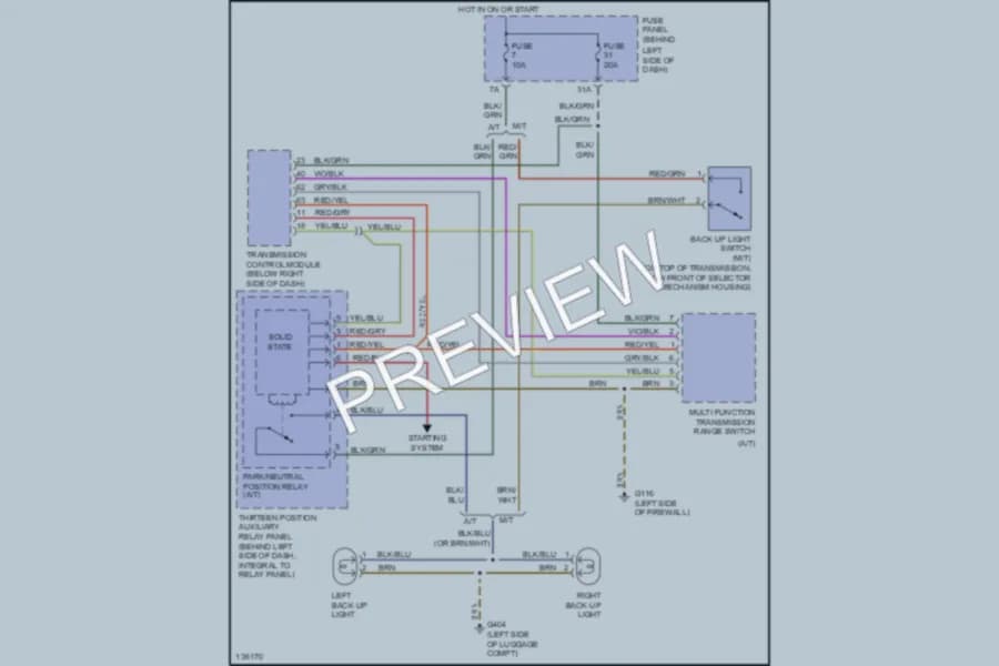 2000 Volkswagen NewBeetle Exterior Lights wiring diagram preview