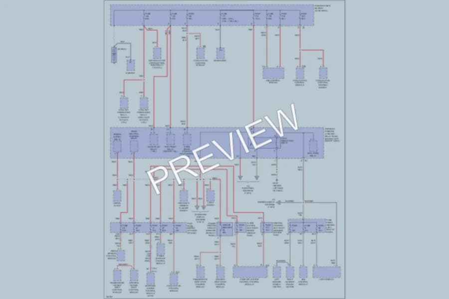 2000 Volkswagen NewBeetle Power Distribution wiring diagram preview