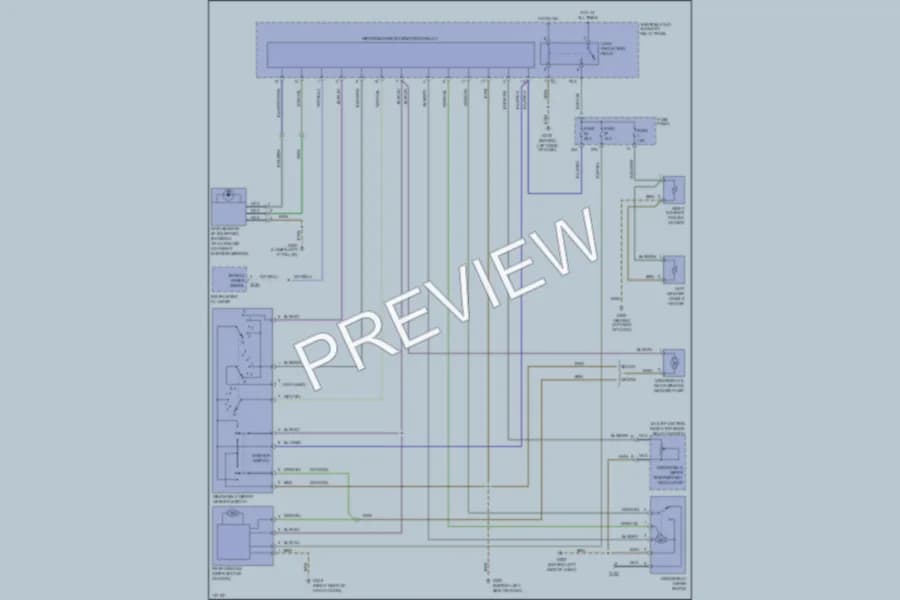 2000 Volkswagen Passat Wiper Washer wiring diagram preview