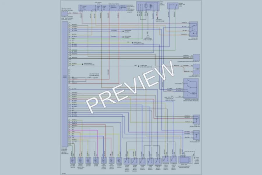 2000 Volvo C70 Power Top Sunroof wiring diagram preview
