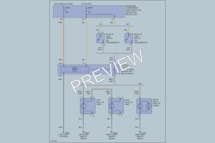 2000 Volvo S40 Exterior Lights wiring diagram preview