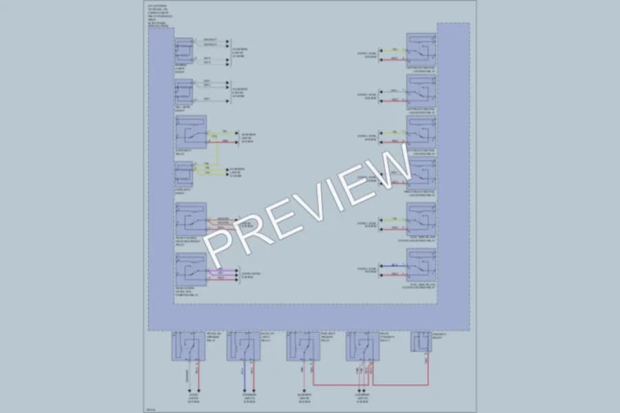 2000 Volvo S80 Body Computer wiring diagram preview