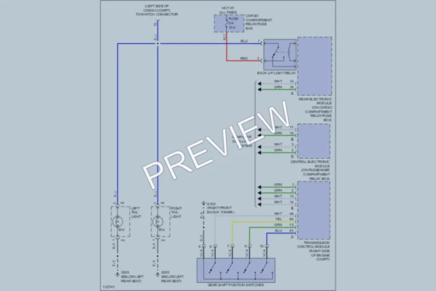 2000 Volvo S80 Exterior Lights wiring diagram preview