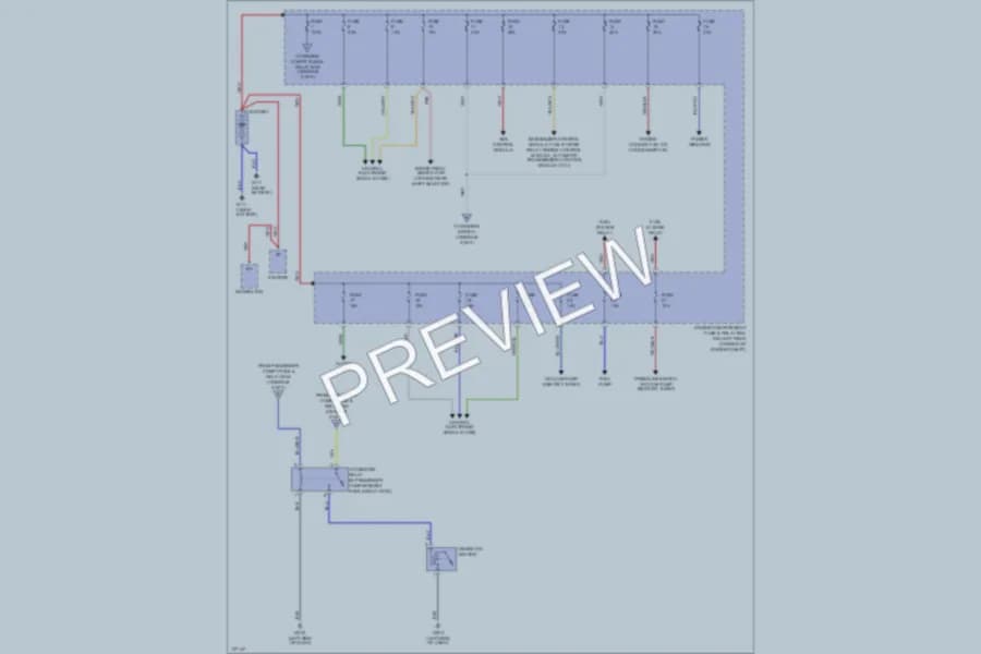 2000 Volvo V40 Power Distribution wiring diagram preview