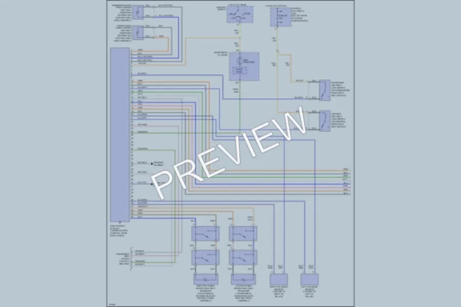 2000 Volvo V70 Supplemental Restraints wiring diagram preview