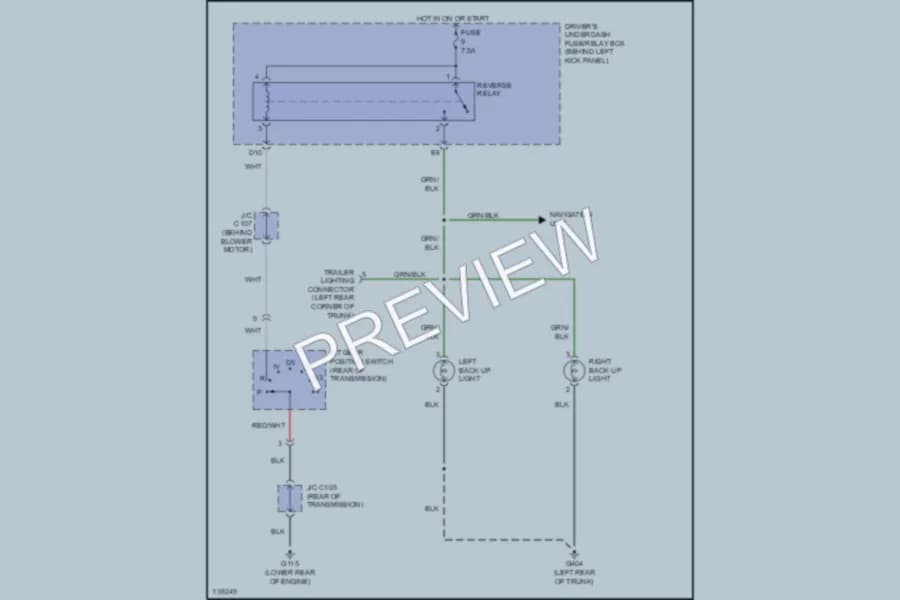 2001 Acura 32CL Exterior Lights wiring diagram preview