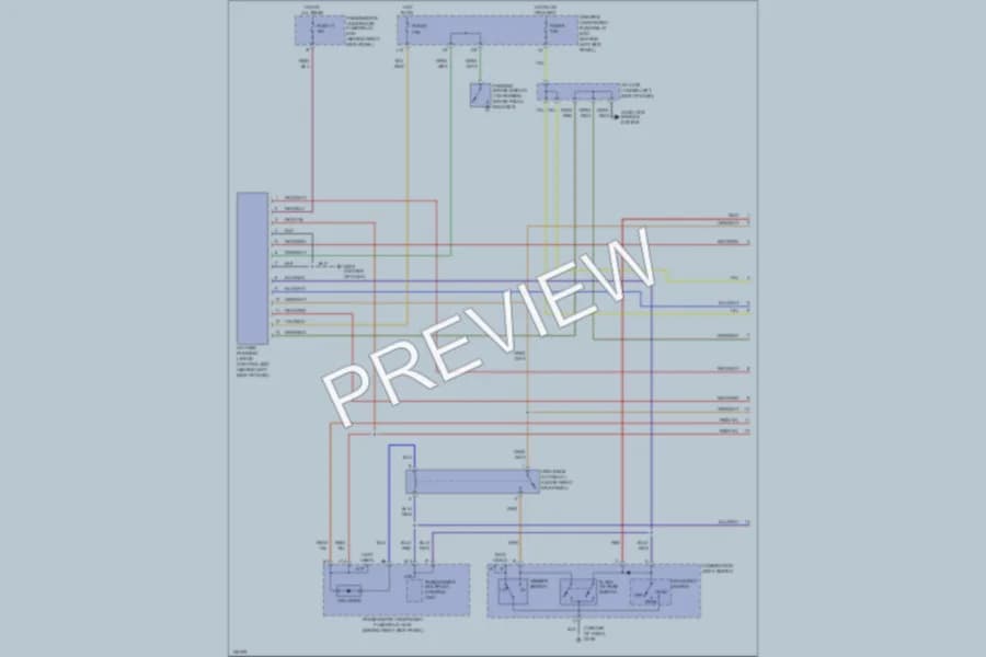 2001 Acura 32CL Headlights wiring diagram preview