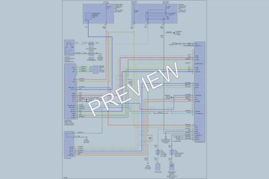 2001 Acura 32CL Navigation wiring diagram preview