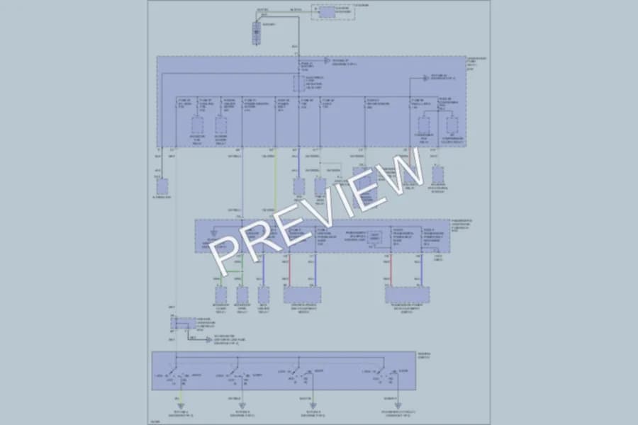 2001 Acura 32TL Power Distribution wiring diagram preview
