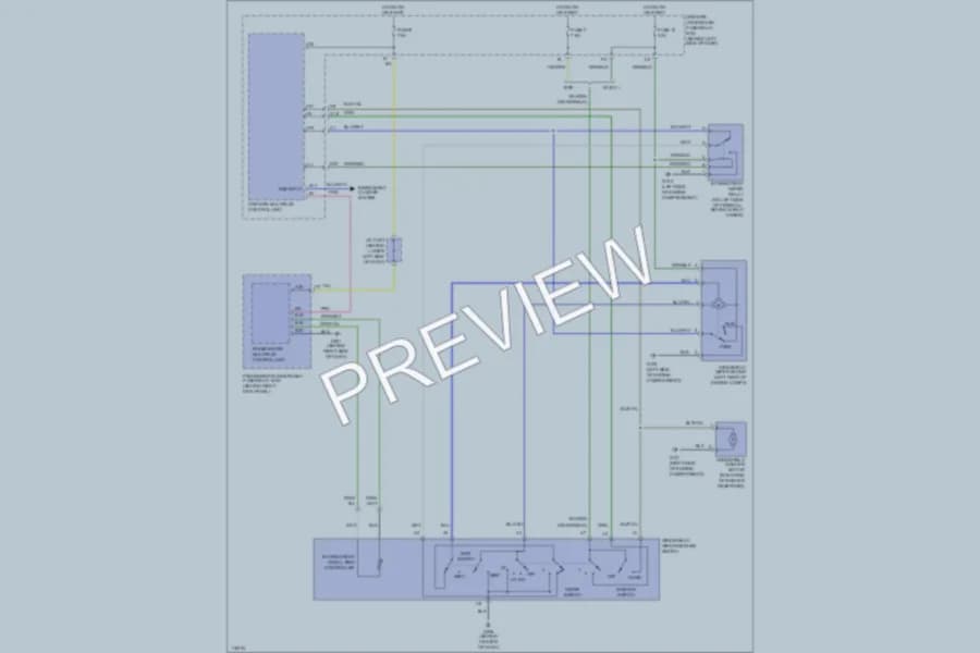 2001 Acura 32TL Wiper Washer wiring diagram preview