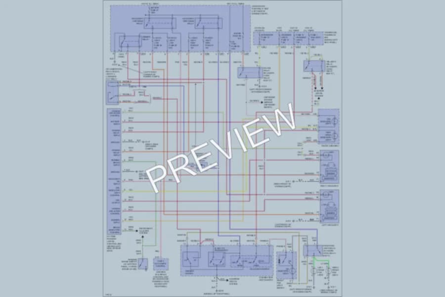 2001 Acura 35RL Headlights wiring diagram preview