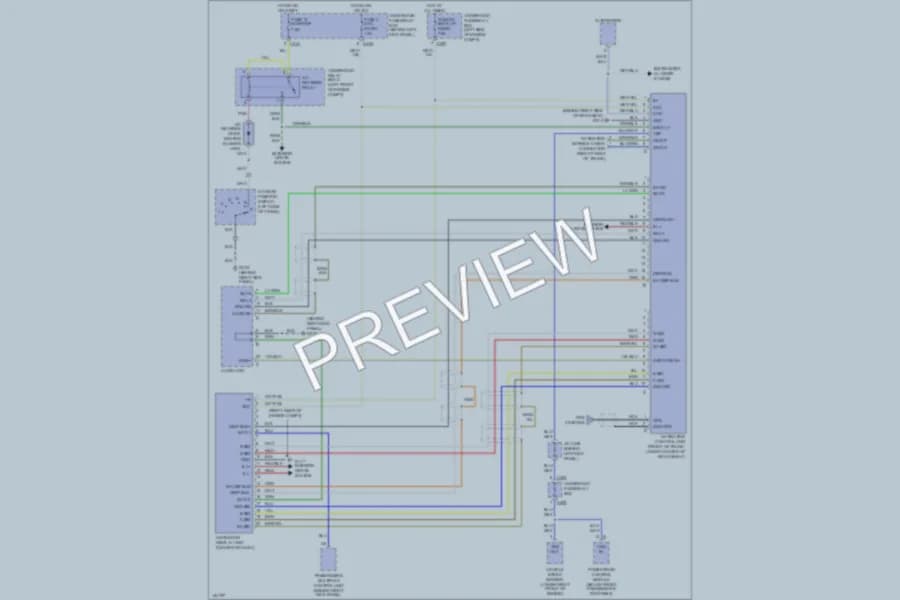 2001 Acura 35RL Navigation wiring diagram preview