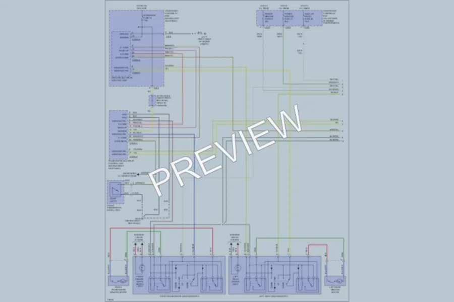 2001 Acura 35RL Power Windows wiring diagram preview