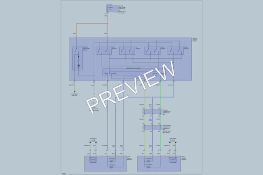 2001 Acura MDX Power Mirrors wiring diagram preview