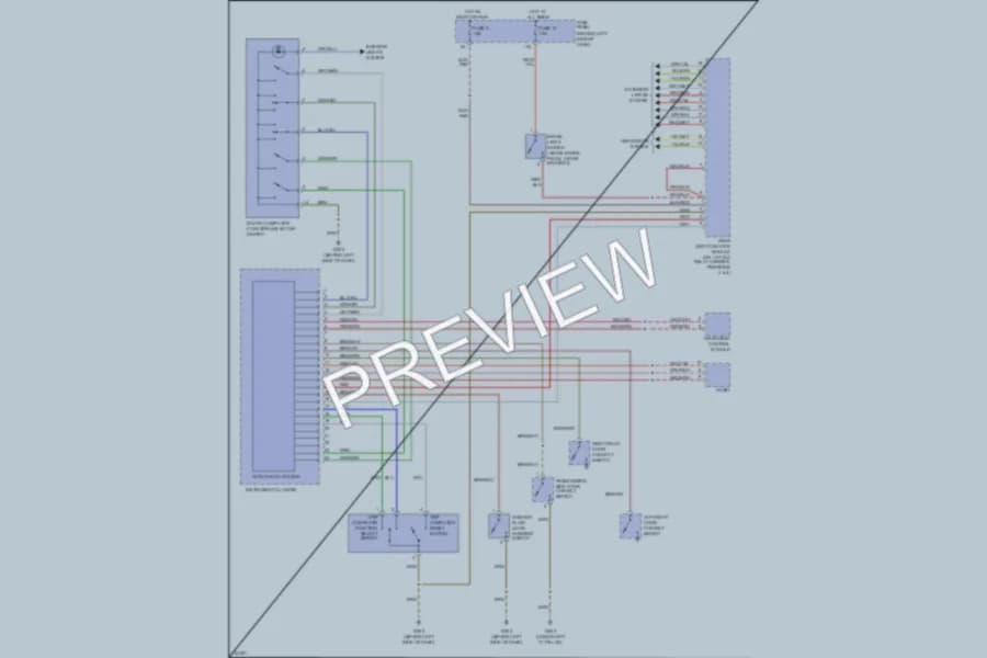 2001 Audi A4 Instrument Cluster wiring diagram preview