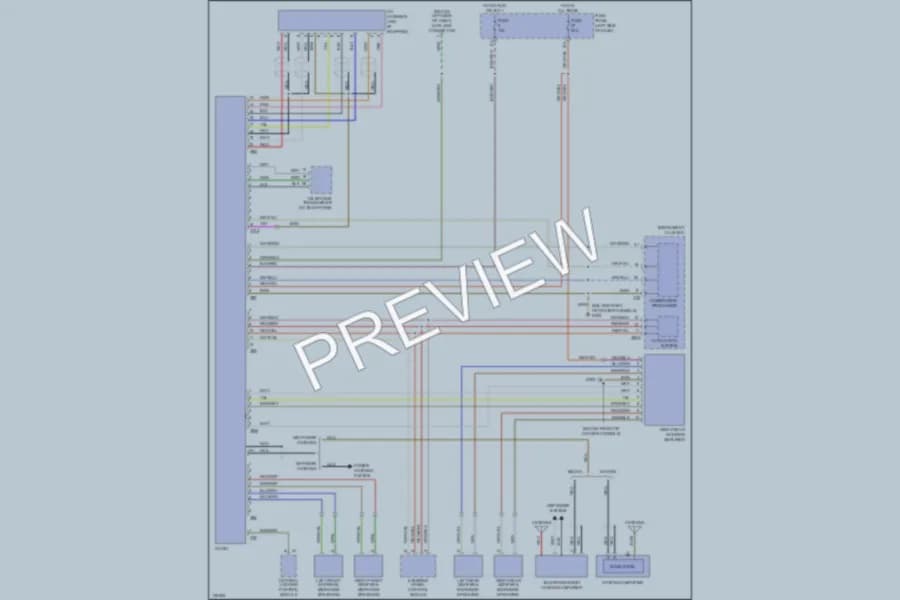 2001 Audi A6 Radio wiring diagram preview
