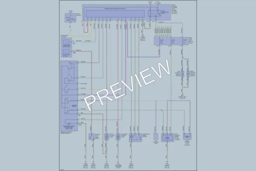 2001 Audi A6 Wiper Washer wiring diagram preview