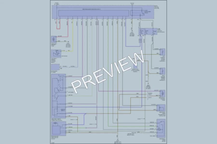 2001 Audi S4 Wiper Washer wiring diagram preview