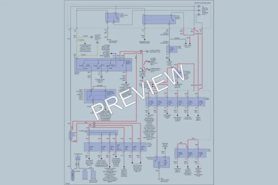 2001 Audi S8 Power Distribution wiring diagram preview