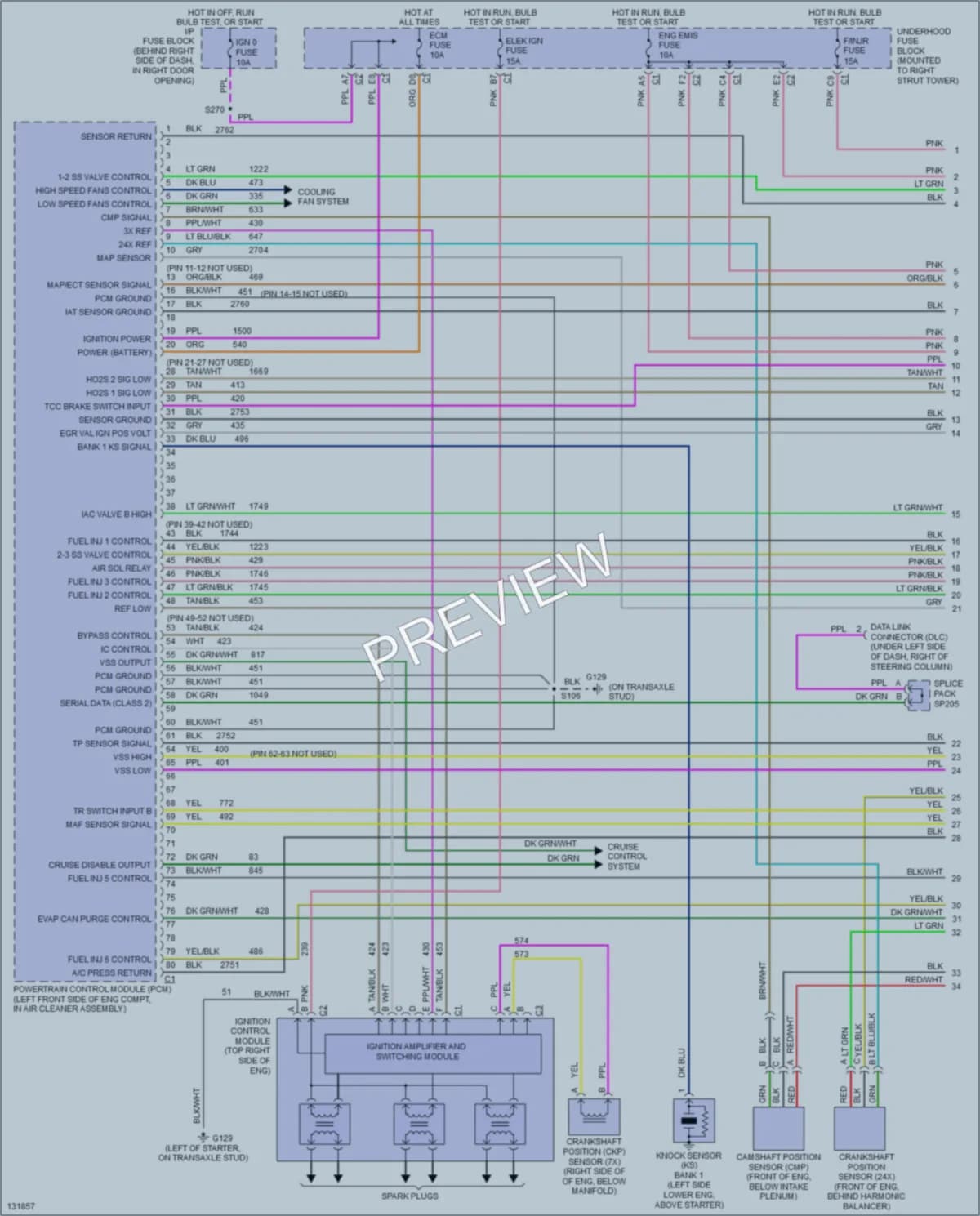 2001 Buick Century Engine Performance wiring diagram preview