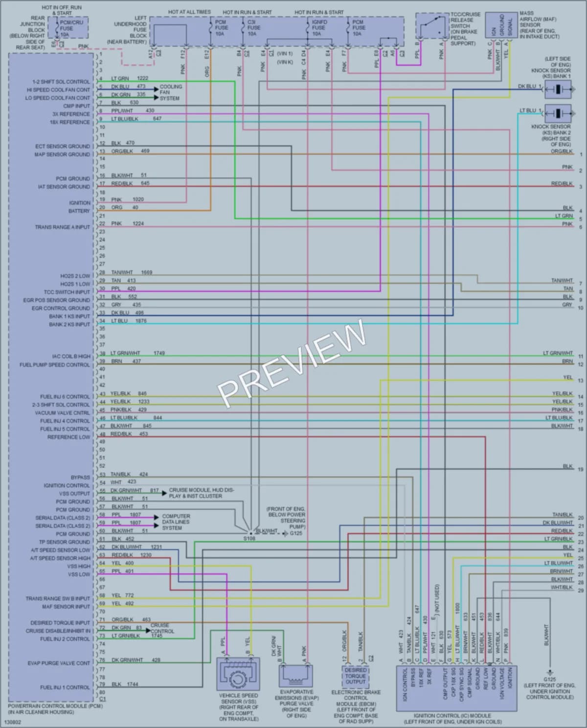 2001 Buick ParkAvenue Engine Performance wiring diagram preview