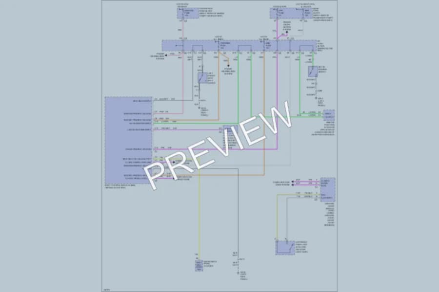 2001 Buick ParkAvenue Warning Systems wiring diagram preview