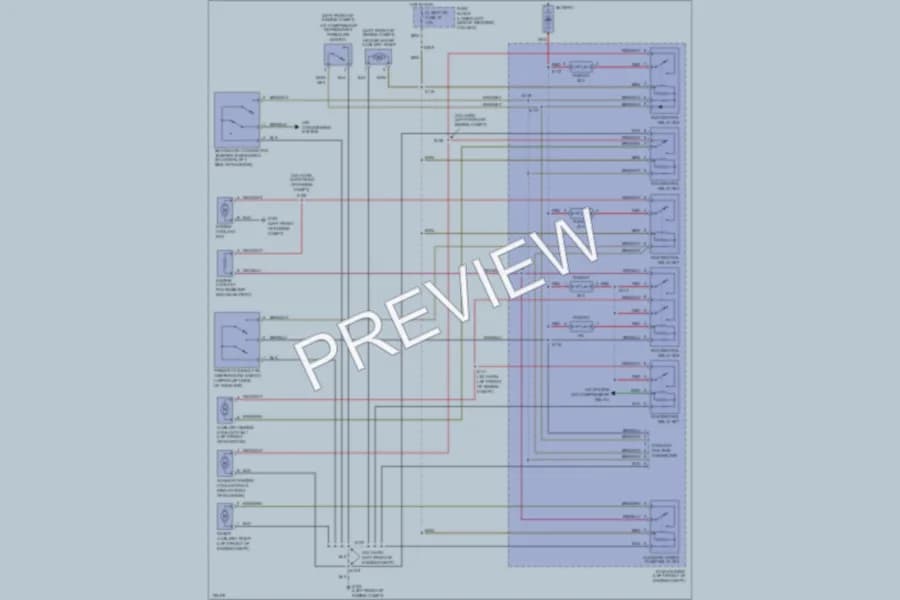 2001 Cadillac Catera Cooling Fan wiring diagram preview