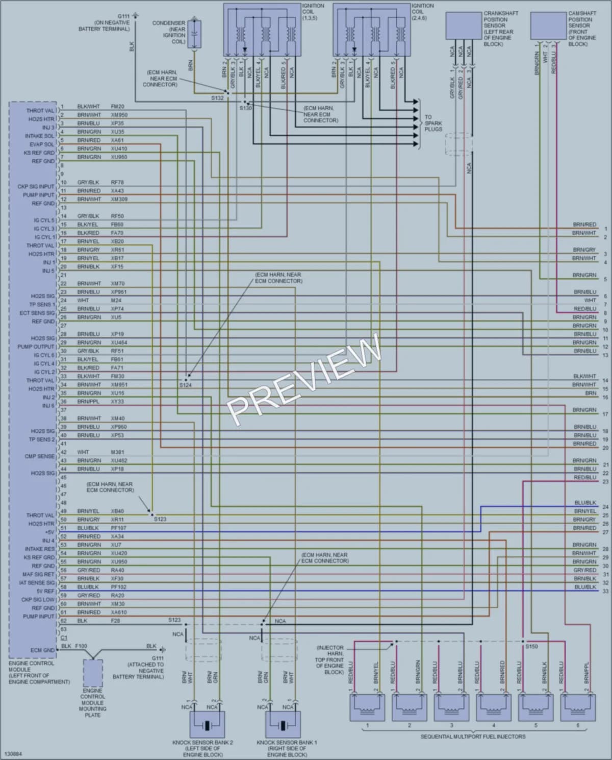 2001 Cadillac Catera Engine Performance wiring diagram preview