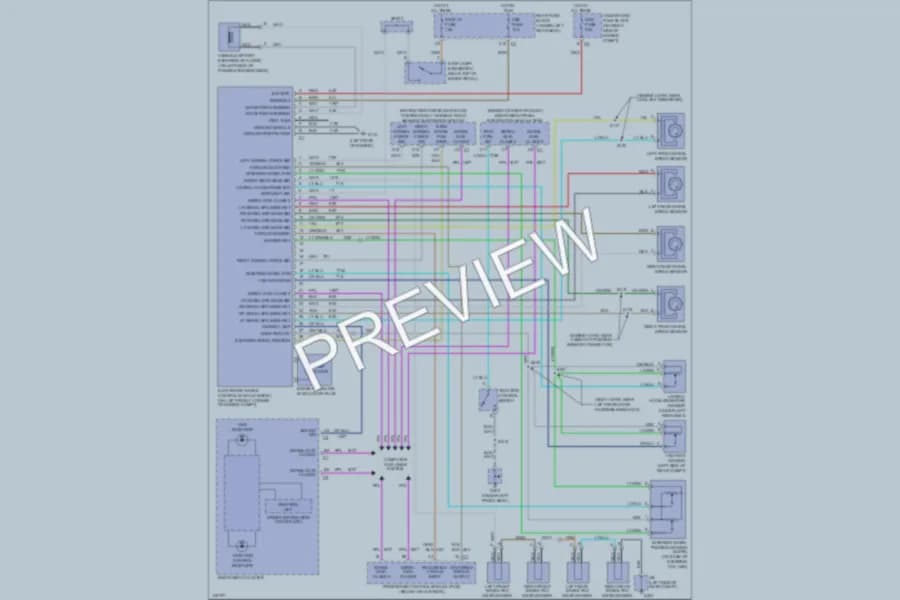 2001 Cadillac Seville Anti Lock Brakes wiring diagram preview
