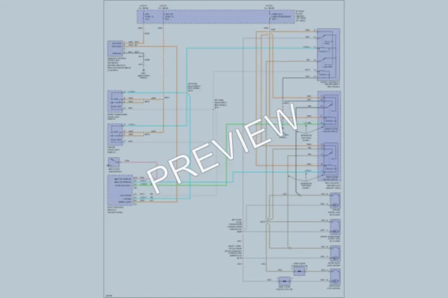 2001 Chevrolet Astro Power Door Locks wiring diagram preview