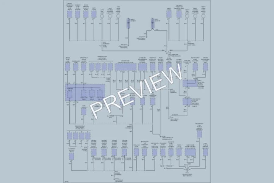2001 Chevrolet 1500 Hd Ground Distribution wiring diagram preview with protected circuit layout