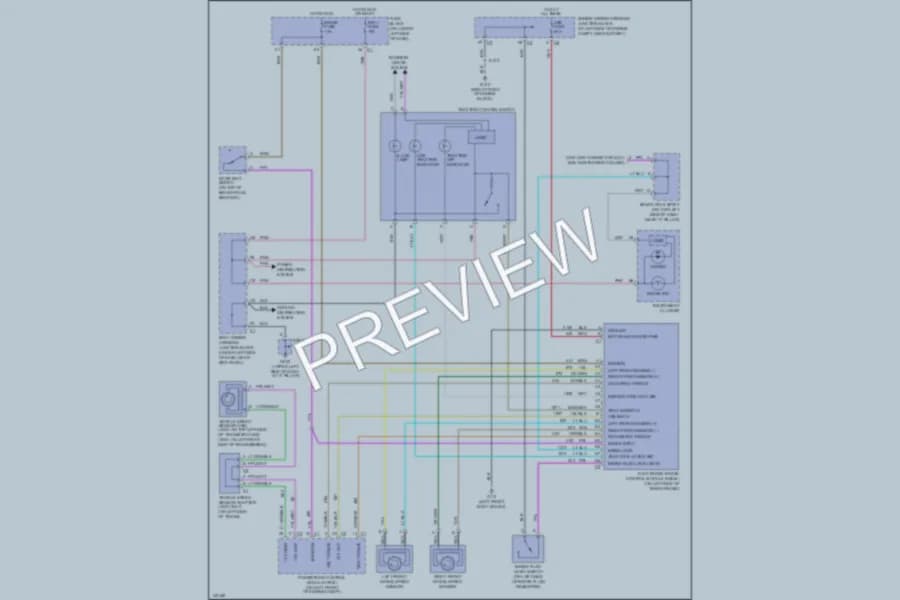 2001 Chevrolet C2500 Anti Lock Brakes wiring diagram preview with protected circuit layout